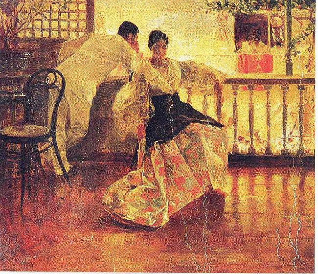 Juan Luna Tampuhan Spain oil painting art
